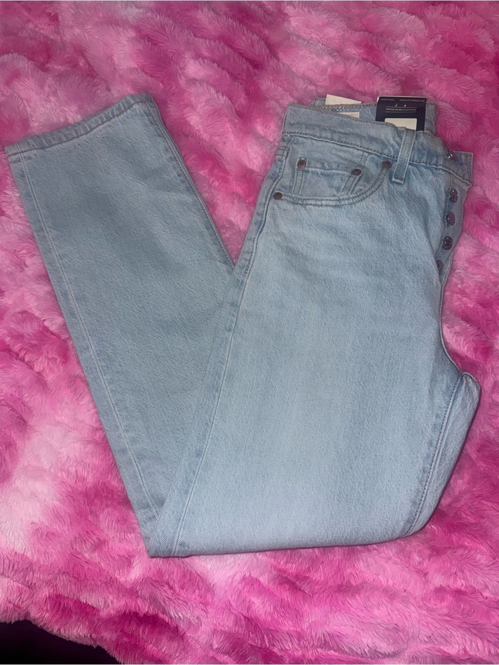 Levi's 501 original Light Blue Straight Leg Women's Jeans